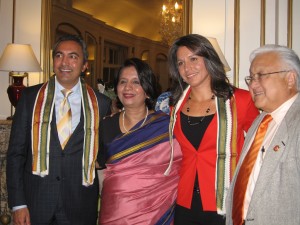On February 14, 2013 Ambassador Rao welcomed Congressman Ami Bera, Congresswoman Tulsi Gabbard, and Mike Honda to the Indian Embassy for a reception-pic: U.S. Dept of State: South and Central Asia