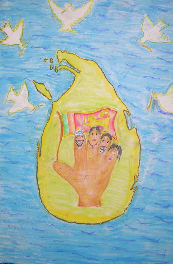 The British High Commission marked the International Day of Peace on 21 September 2011 by hosting an Art Festival in Colombo, involving over 50 school children-pic courtesy: UK In Sri Lanka