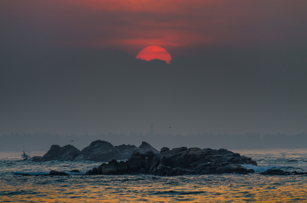 Sunrise at Polhena, Matara, Sri Lanka. A place where we see both sunrise and sunset-Pic by: uditha wickramanayaka