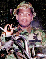 Kandasamy Kamalendran, Leader of the Opposition of the Northern Provincial Council when he was an EPRLF guerrilla cadre