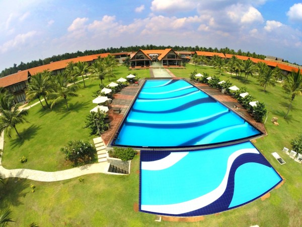 An aerial view