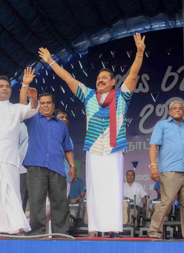 President Mahinda Rajapaksa presided at the Badulla district final rally of UPFA for Uva Provincial Council elections, on Sept.17 - at the Mahiyanganaya Public Grounds