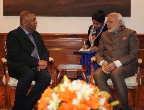 Foreign Affairs Minister Mangala Samaraweera – meets Prime Minister Narendra Modi 