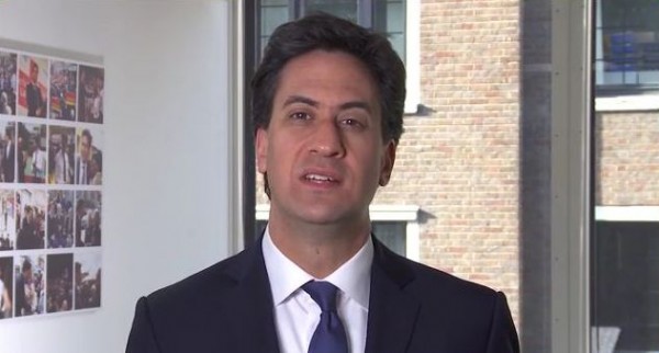 British Labour leader Ed Miliband