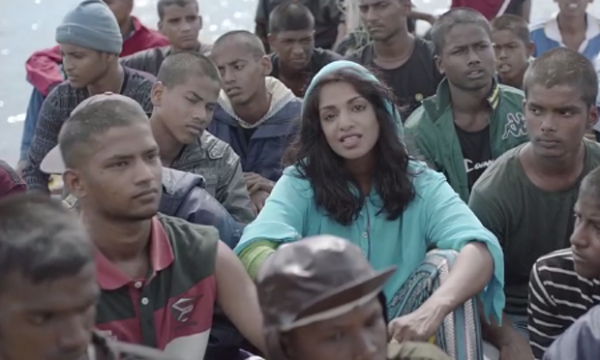MIA in a scene from her video for Borders. Photograph: iTunes